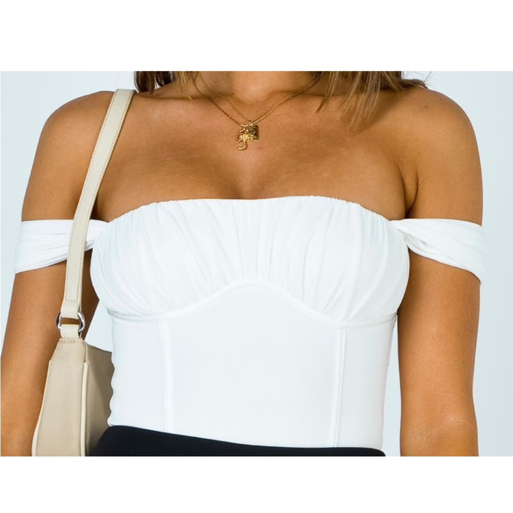 Princess Polly White Corset Top - White - US 4